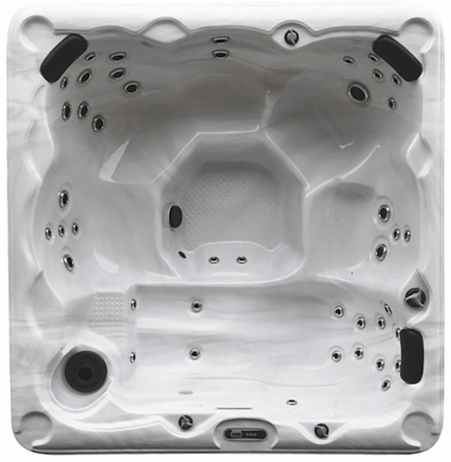 Alps 221x212 см. луксозно шестместно джакузи Alps със система Balboa, каскада, озонатор и термо покривало - KERANOVA онлайн магазин