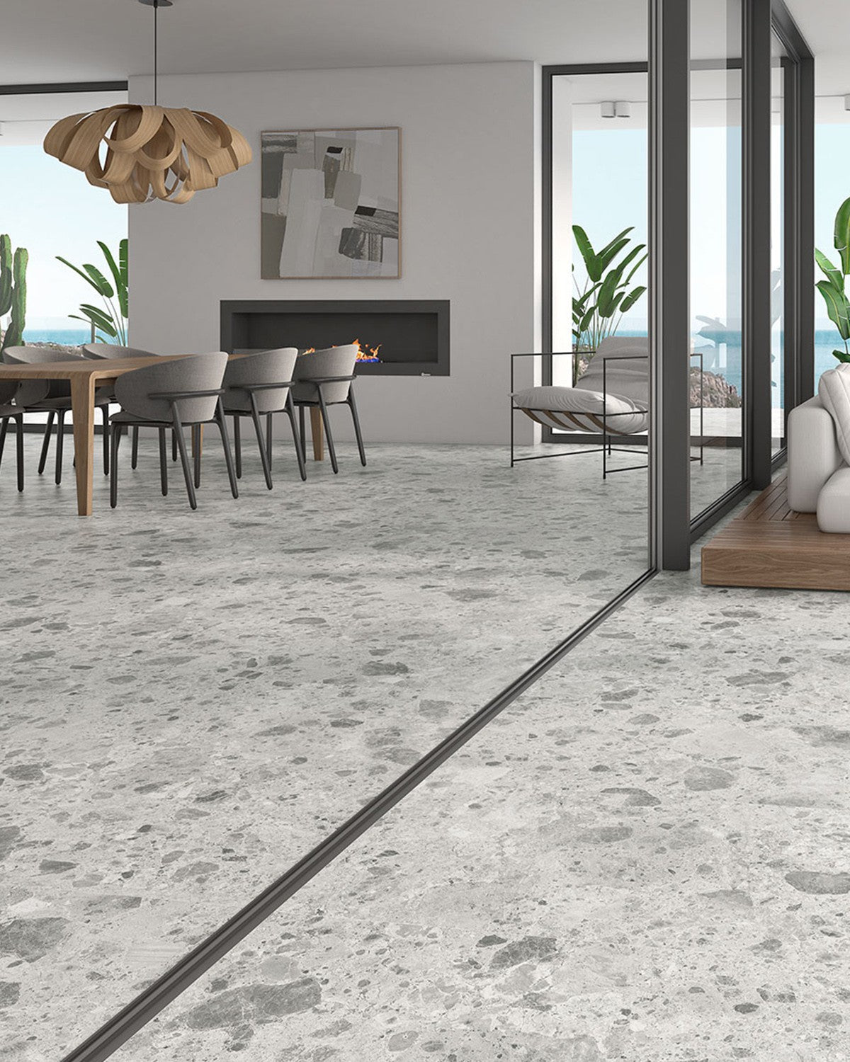 Amsterdam Grey Satin 60x120 ITT Ceramic матиран и калиброван гранитогрес за баня от KERANOVA онлайн магазин