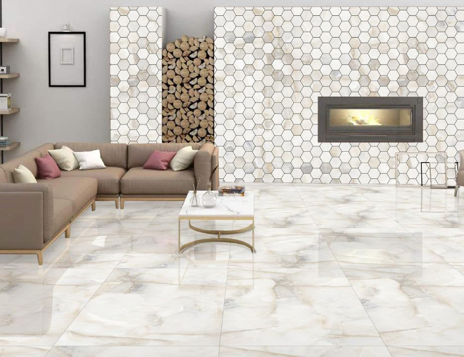 Aquarius Grey Polished 60x120 полиран гранитогрес в модерен хол - онлайн магазин за обзавеждане за бани KERANOVA