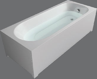 Хидромасажна вана Smaragd 160x70 – бяла класическа правоъгълна вана с тънки бордове, PMMA/ABS/GRP конструкция – KERANOVA онлайн магазин