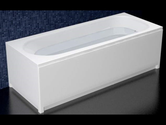 Акрилна вана Smaragd 110x70 бяла правоъгълна с тънки бордове, PMMA/ABS/PMMA конструкция, онлайн магазин за обзавеждане за бани KERANOVA
