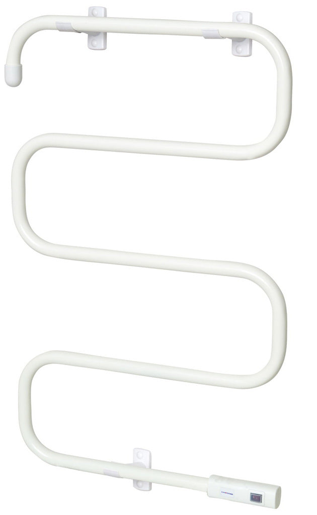 Електрически радиатор стойка за кърпи - бял, 95x50x31 см, 100W, монтаж на под или стена, онлайн магазин за обзавеждане за бани KERANOVA