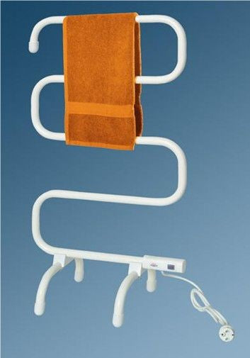 Електрически радиатор стойка за кърпи - бял, бял електрически сушител за кърпи 95x50x31 см, 100W, монтаж под или на стена, онлайн магазин KERANOVA