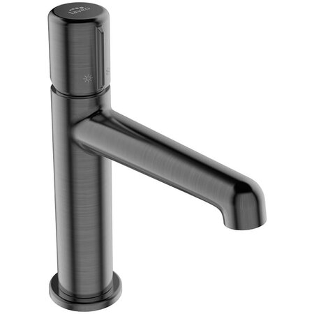 Смесител за мивка Pretto Graphite - Laveo, стоящ графитен смесител без изпразнител, онлайн магазин KERANOVA