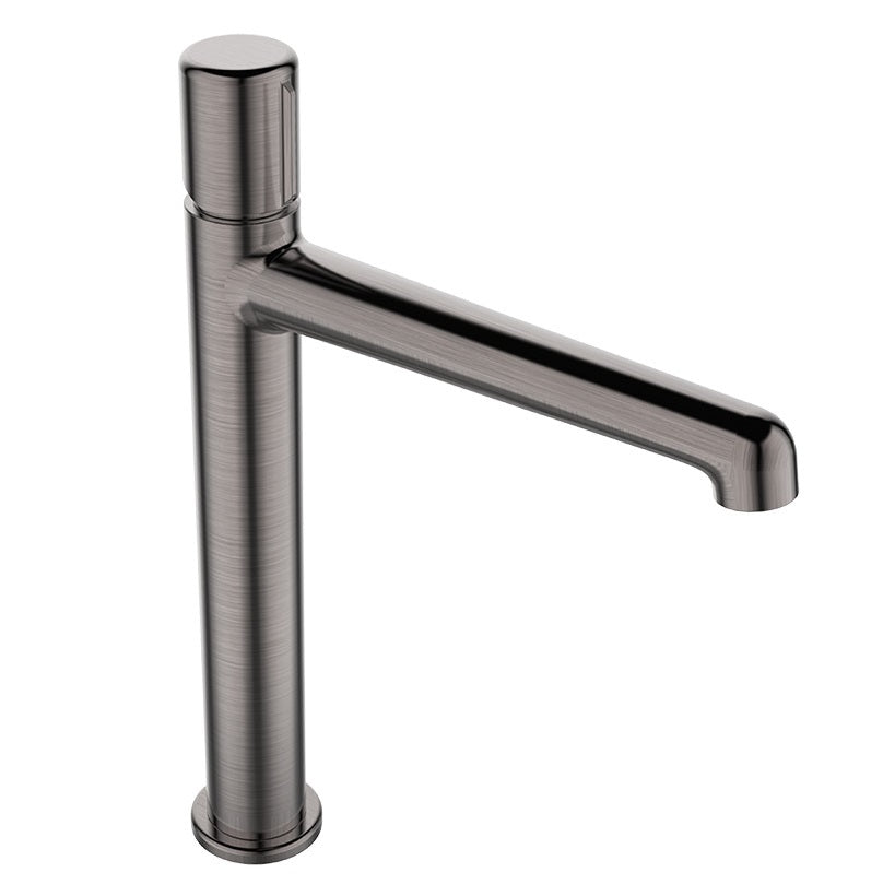 Смесител за мивка Pretto Graphite XL - Laveo висок графитен без изпразнител, онлайн магазин за обзавеждане за бани KERANOVA