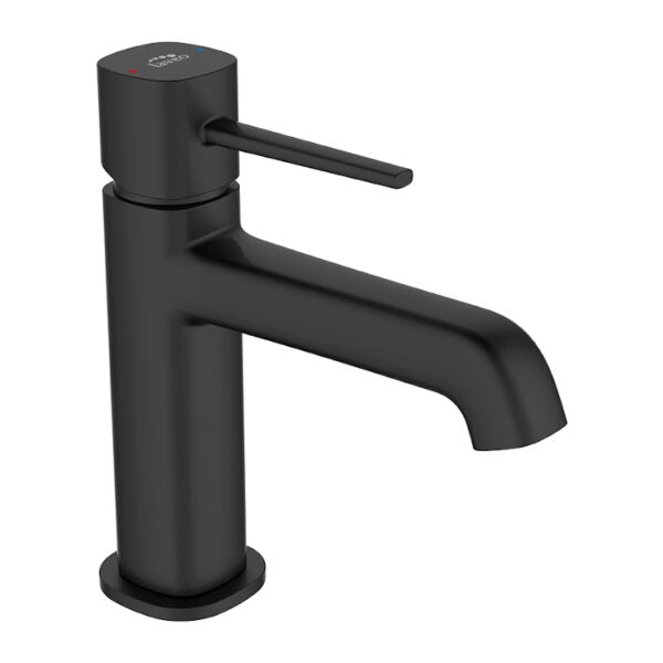 Смесител за мивка Pola black - Laveo стоящ черен без изпразнител от Laveo в онлайн магазин за обзавеждане за бани KERANOVA