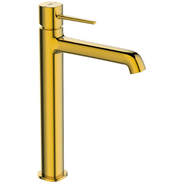 Смесител за мивка Pola gold XL - Laveo висок златен без изпразнител за онлайн магазин за обзавеждане за бани KERANOVA