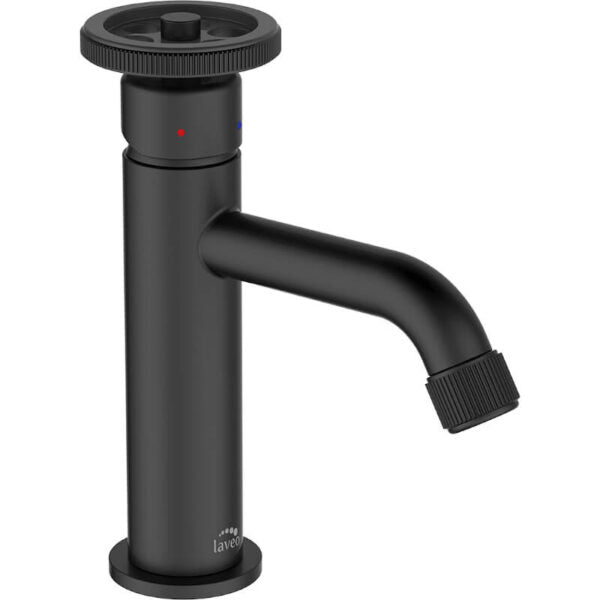Смесител за мивка Muro Black - Laveo стоящ черен без изпразнител, онлайн магазин за обзавеждане за бани KERANOVA