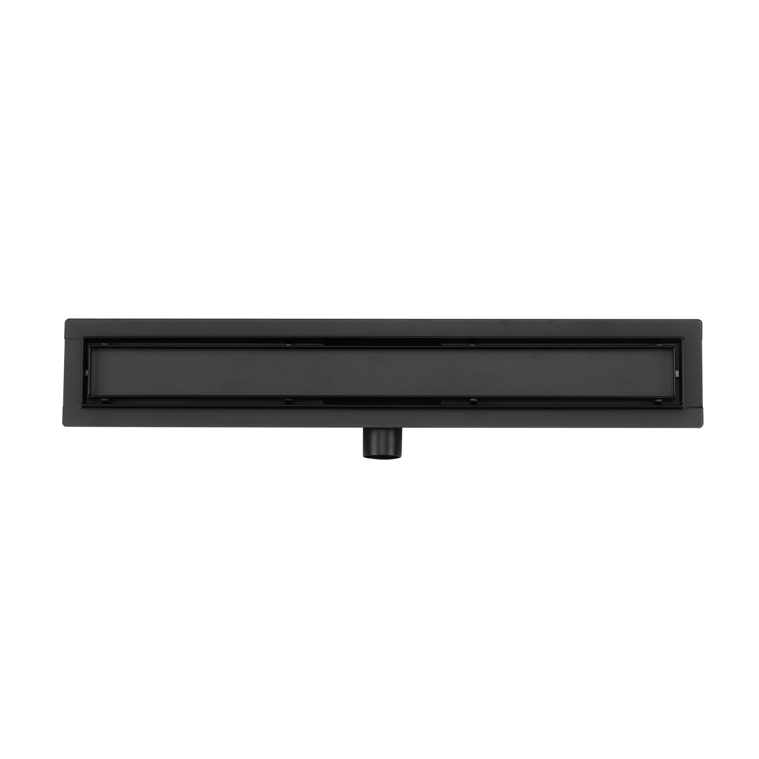 Duplex Next Black за плочка или плътна решетка 50,60,70,80,90 и 100 см. линеен сифон черен за баня от KERANOVA