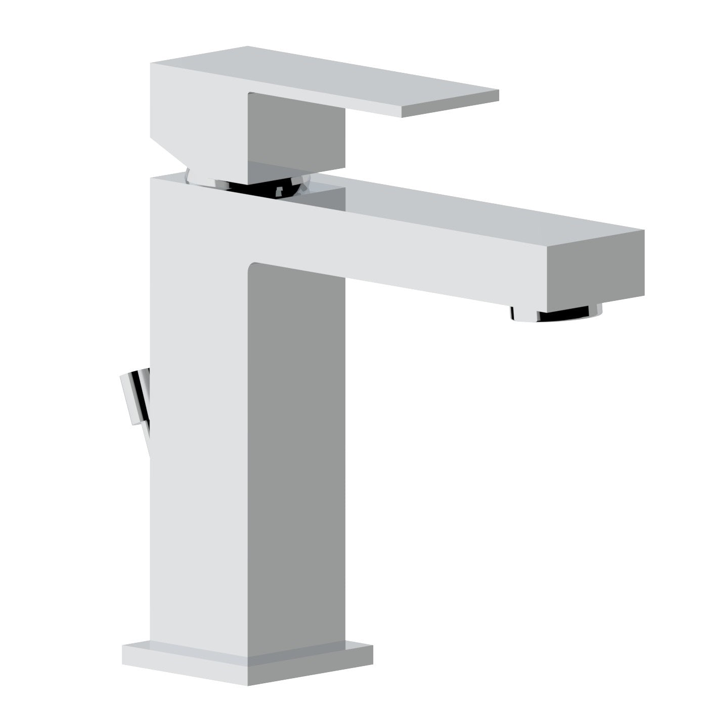 Смесител за мивка Ponsi Italia R Chrome хром, модерен единичен лост, онлайн магазин за обзавеждане за бани KERANOVA