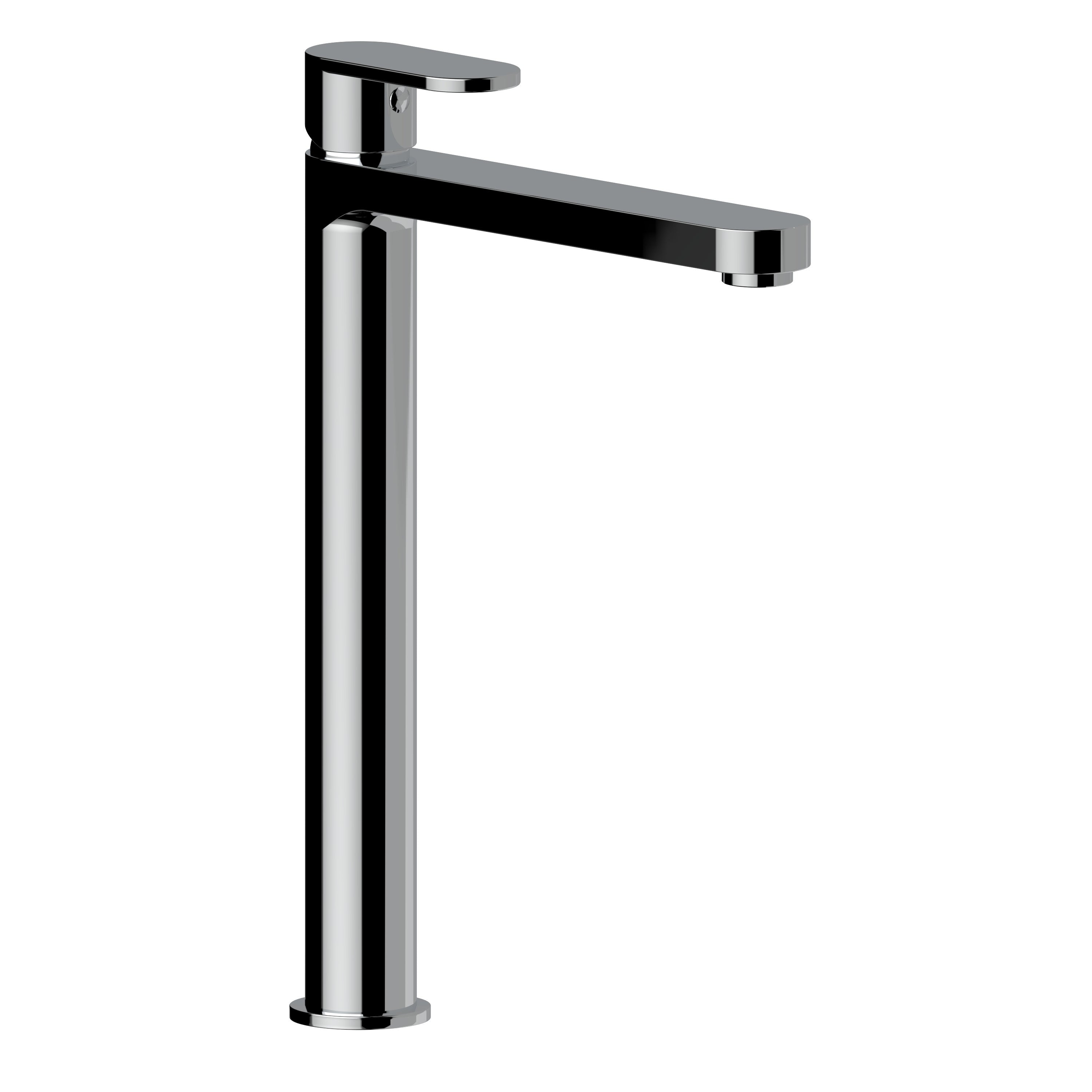 Смесител за мивка Ponsi Versilia Chrome висок хромен смесител без изпразнител за баня - онлайн магазин за обзавеждане KERANOVA