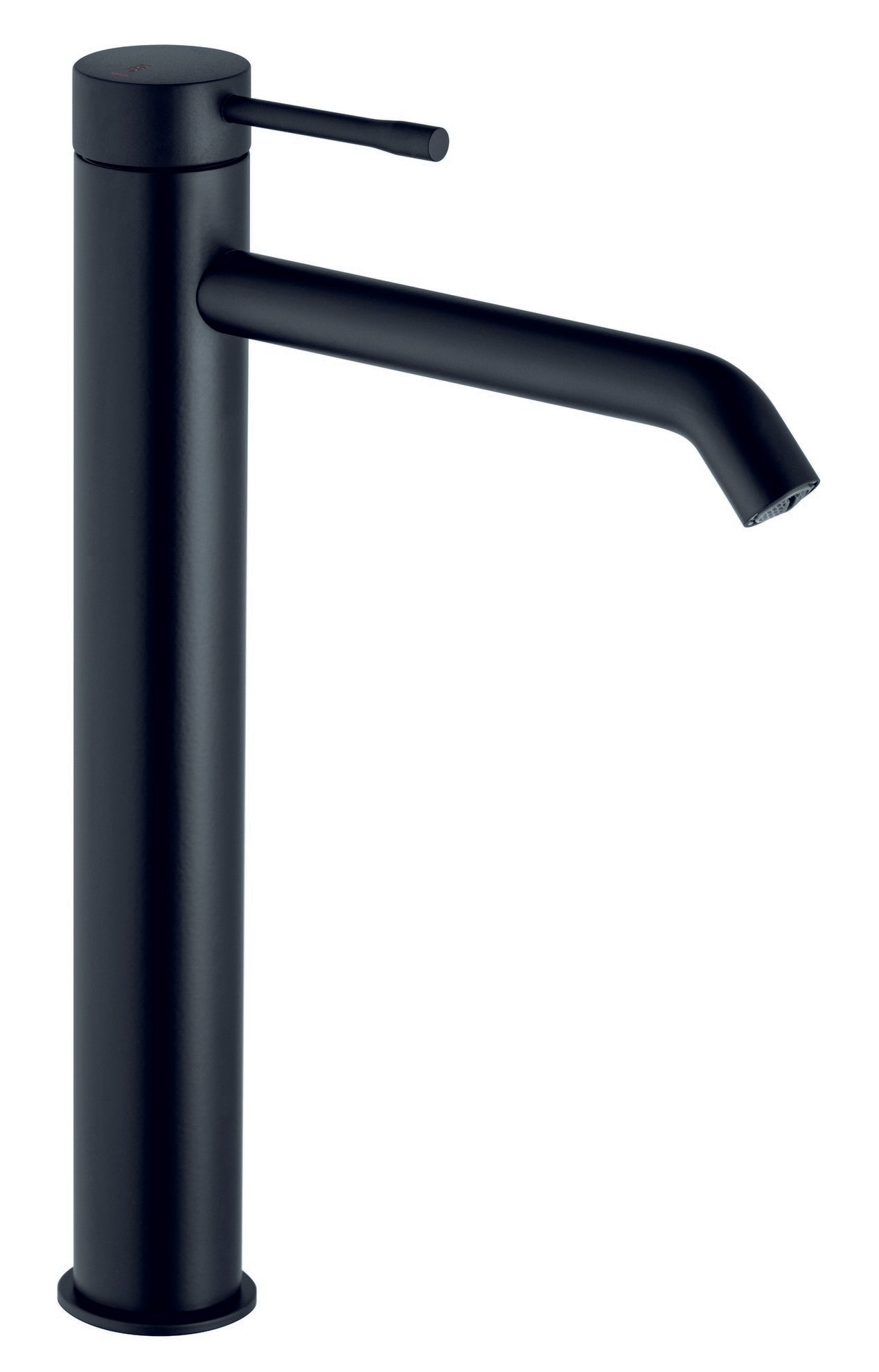 Смесител за мивка Alpi Blue Black висок черен мат без изпразнител – онлайн магазин за обзавеждане за бани KERANOVA