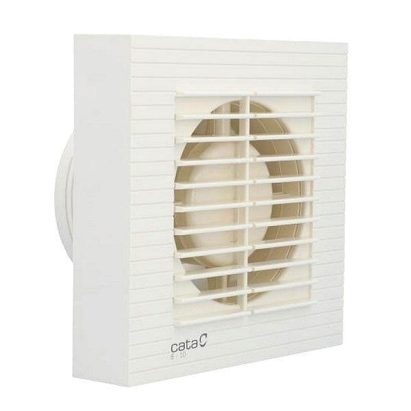 Cata B бял вентилатор за баня 100/120/150мм, нисък шум, 15-25W, произход Испания - онлайн магазин KERANOVA