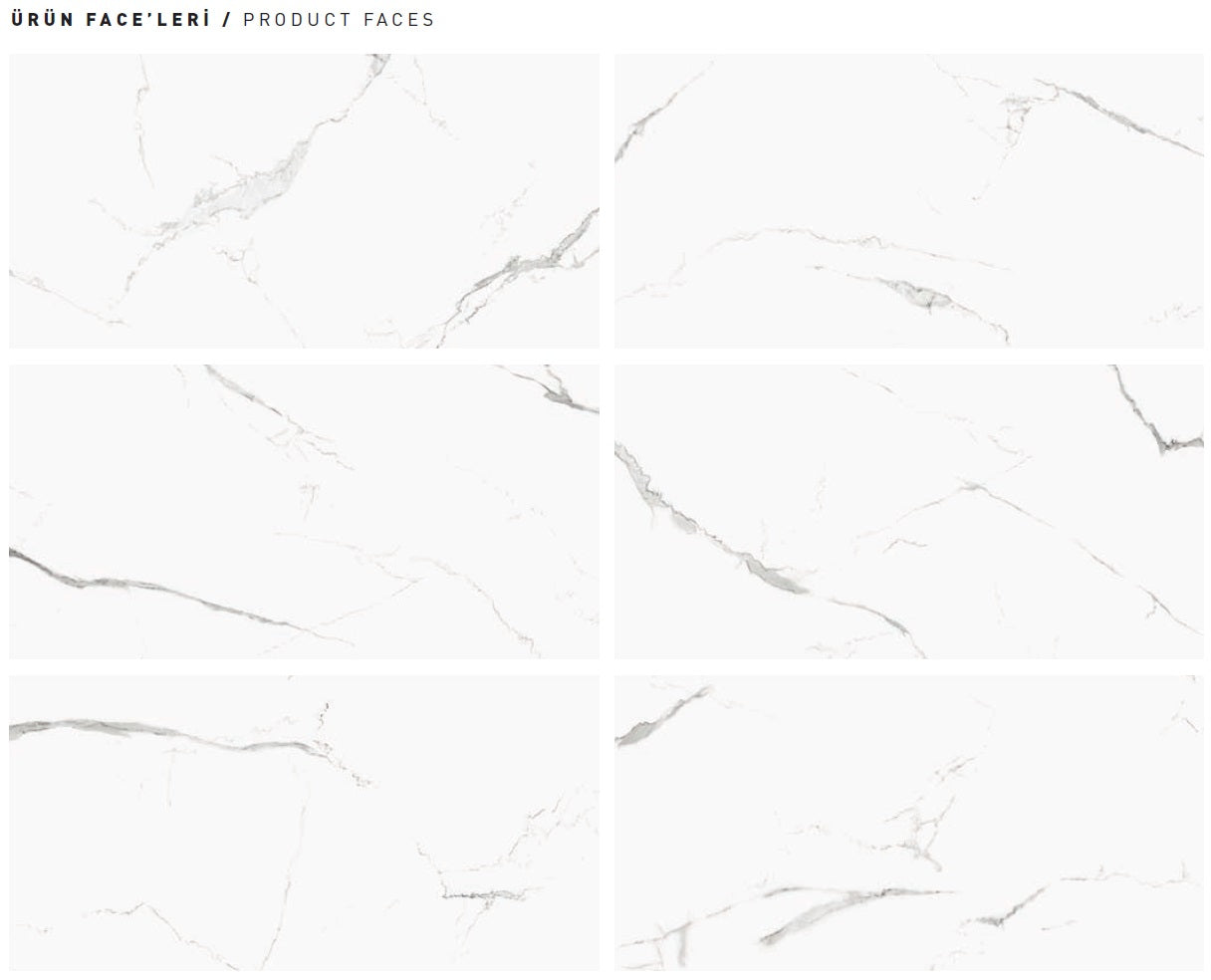 Bianco River 60x120 - Qua полиран гранитогрес с мраморен декор, размер 60x120, комплект стъпало 30x120 и чело 17x120, KERANOVA онлайн магазин