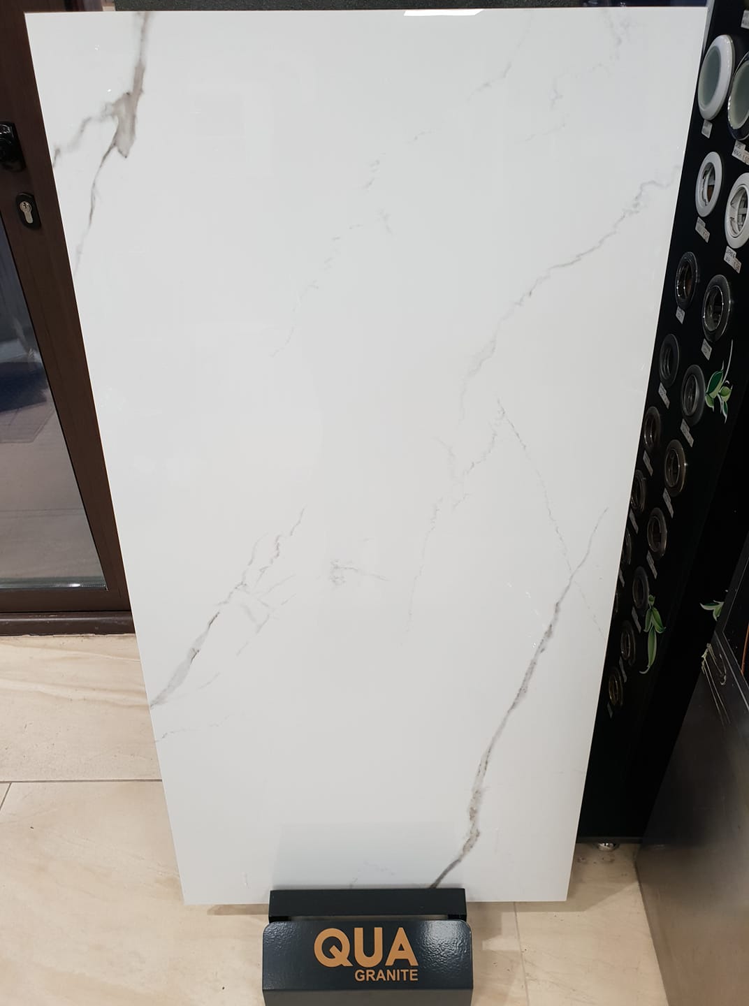 Bianco River 60x120 - Qua полиран гранитогрес с декор естествен мрамор, стъпало 30x120 и чело 17x120, KERANOVA онлайн магазин