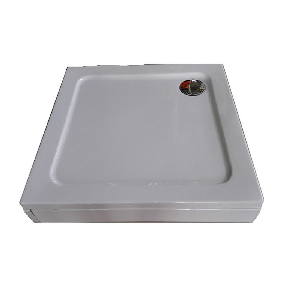 Alt Tag: Акрилно корито Bora 80х80 и 90х90 см. – бяло поддушово корито Bora GS с регулируеми крака, сифон и откачащи се панели за KERANOVA онлайн магазин