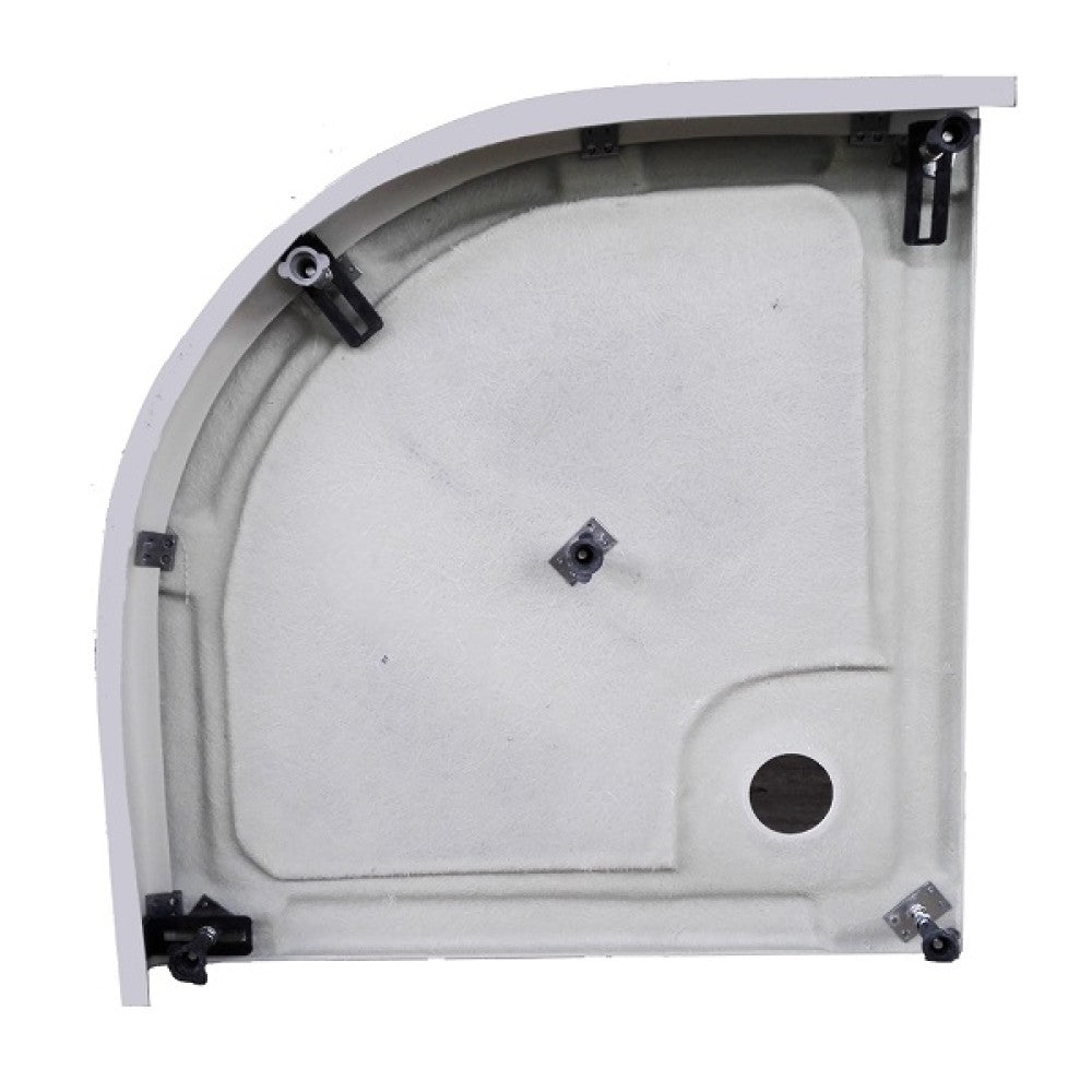 Акрилно корито Bora 80х80 и 90х90 см. - акрилно поддушово корито Bora с крака, сифон и откачащ преден панел, онлайн магазин KERANOVA