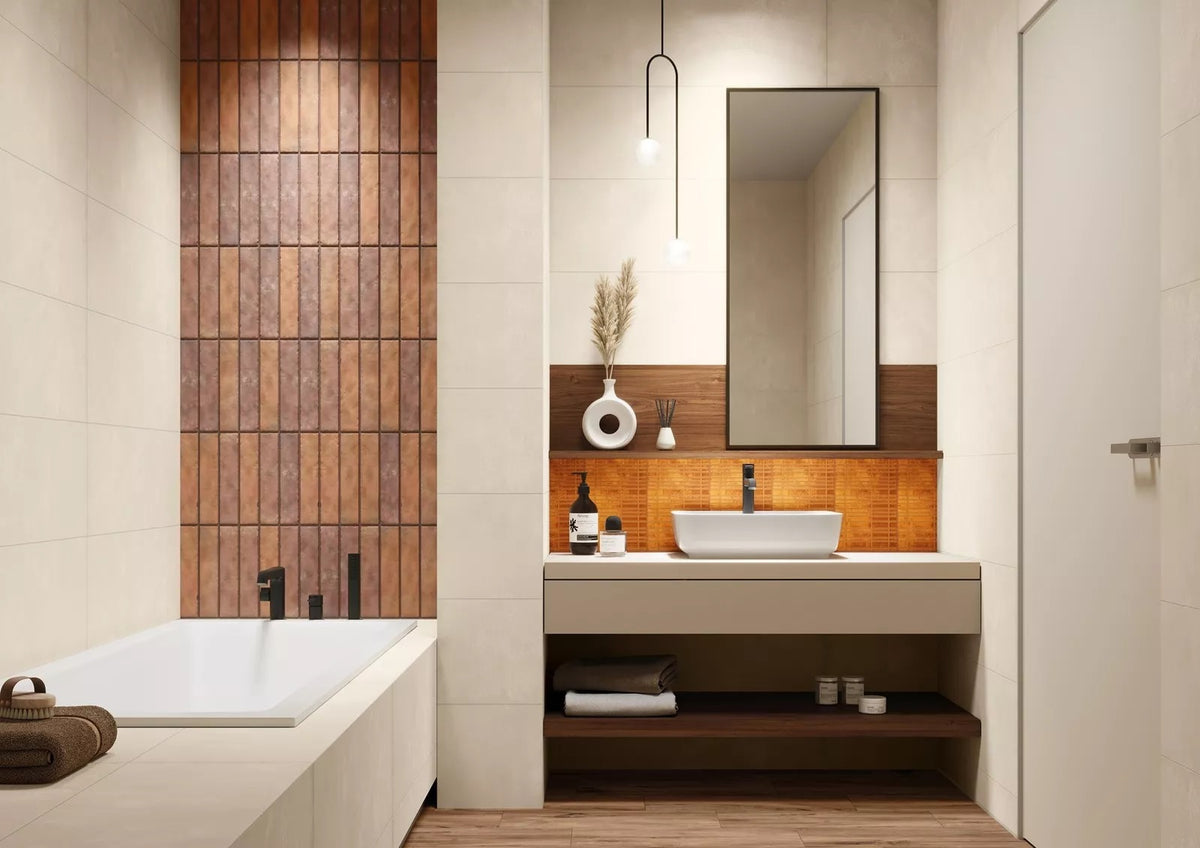 Колекция плочки за баня Botany Concrete 30х90 см.