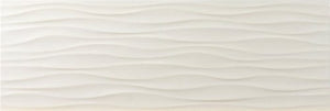 Brazil Nieve Ondas гланц 25x73 плочка с вълнообразна релефна текстура за баня от онлайн магазин за обзавеждане KERANOVA