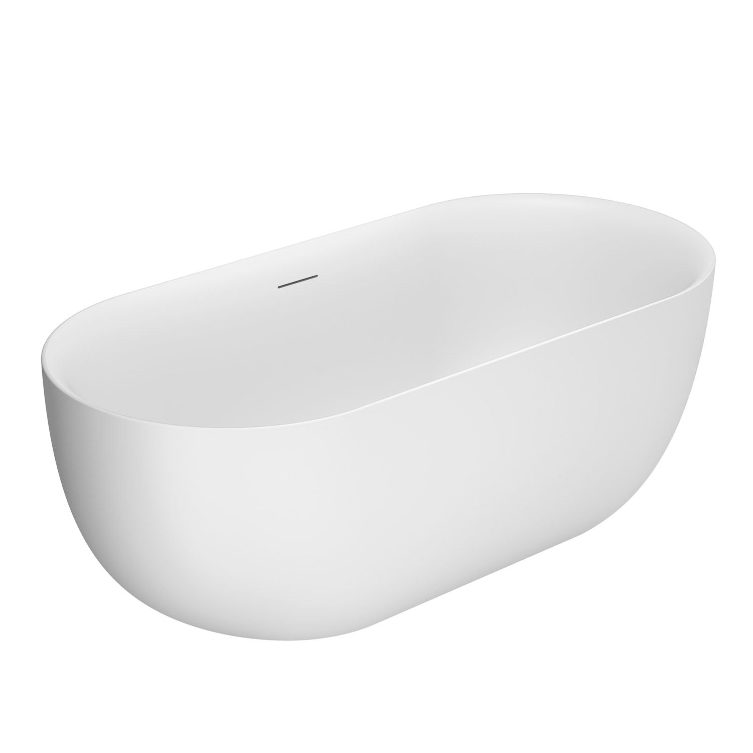 Свободностояща вана Danae Bianco Opaco 150х75, 160х75 и 170х80 см. бяла матова акрилна вана без смесител KERANOVA