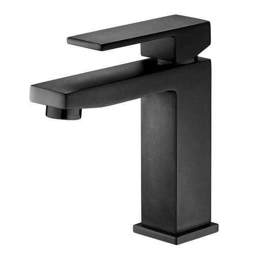 Смесител за мивка Cat Matt Black 98 - матов черен едноръкохватков смесител с керамичен механизъм, онлайн магазин за обзавеждане за бани KERANOVA