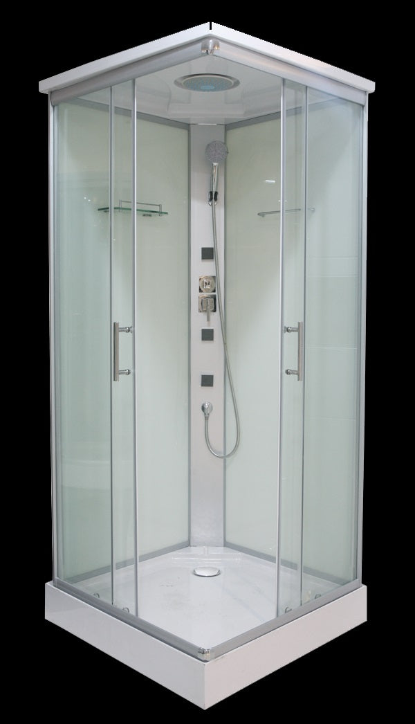 Душ кабина Twist 1 80х80 см. хидромасажна кабина 80x80x210 см с 5 мм стъкло, алуминиеви профили, 3 дюзи – онлайн магазин KERANOVA