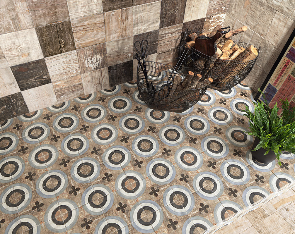 Колекция за баня Colonial 20x20 - рустикални плочки 20x20 см, испански дизайн за онлайн магазин за обзавеждане за бани KERANOVA