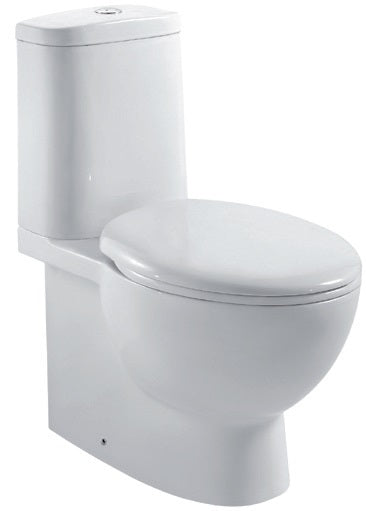 Моноблок Aphro от искрящо бял порцелан, изчистен дизайн, седалка с бавно падащ капак — онлайн магазин KERANOVA