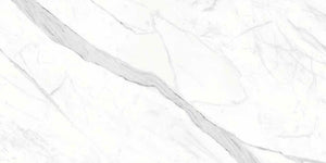 Calacatta Polished 60x120 бял мраморен ефект плочка за баня от онлайн магазин за обзавеждане KERANOVA