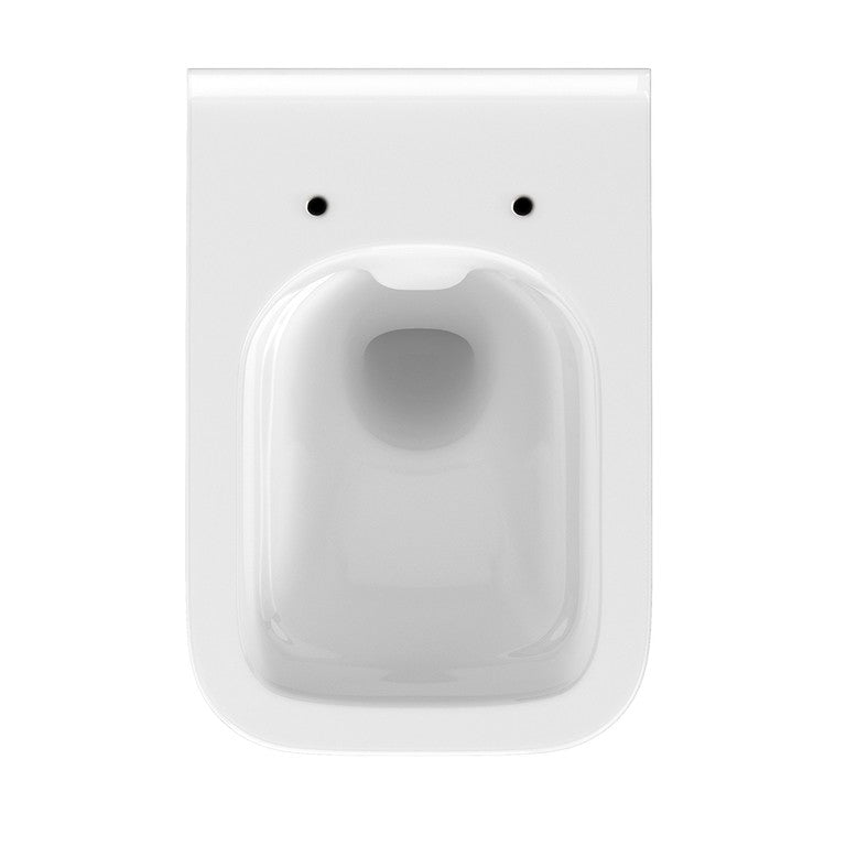 Тоалетна без ръб Crea Clean ON Cersanit снежнобяла тоалетна чиния без ръб с ултратънък капак и антибактериален Duroplast седалка за KERANOVA