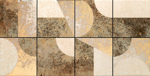Credo Geo Decor 30.8x60.8 кафяво геометрично декор покритие за баня от онлайн магазин за обзавеждане KERANOVA