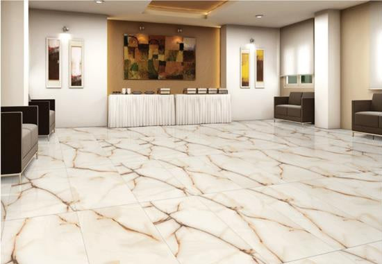 Alt Tag: Crystal Beige Polished 60x120 полиран гранитогрес в светла баня и хол, онлайн магазин за обзавеждане за бани KERANOVA