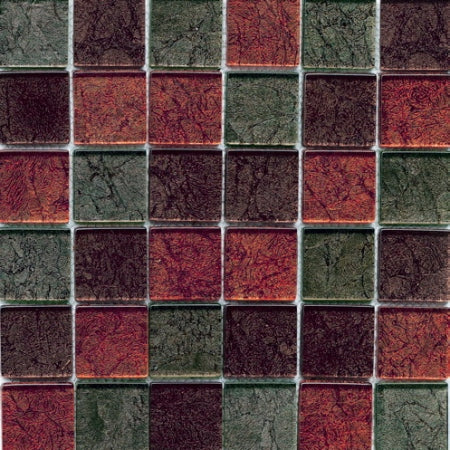 Стъклена мозайка D12 - цветна закалена стъклена мозайка за баня, лист 30.5x30.5 см, онлайн магазин KERANOVA