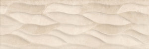 Decorado City Hojas Beige 25x75 декоративна бежова релефна плочка с мотив листа за баня - онлайн магазин за обзавеждане KERANOVA