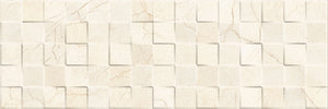 Decorado Cubik Crema Marfil 25x75 релефна кремава мозайка за баня, онлайн магазин за обзавеждане KERANOVA