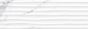 Decorado Dune Statuario 25x75 бяла релефна декоративна плочка от онлайн магазин за обзавеждане за бани KERANOVA