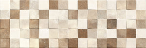 Decorado Madison Cubik Beige 25x75 декоративен мозайка панел в бежови тонове за баня - онлайн магазин за обзавеждане KERANOVA