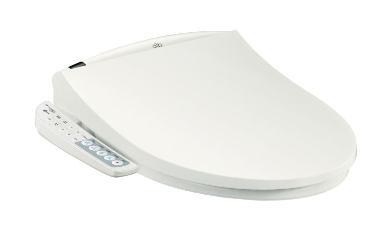 Електронно биде Daewon DIB C850 - бял мултифункционален тоалетен капак с панели за управление, функции биде, масаж и аерирана струя - KERANOVA