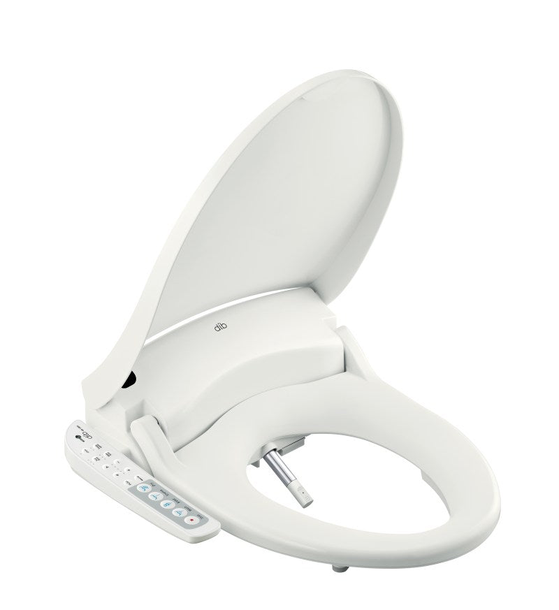 Електронно биде Daewon DIB C850 – бяло мултифункционално електронно биде с контролен панел, самопочистваща се пръскалка, KERANOVA