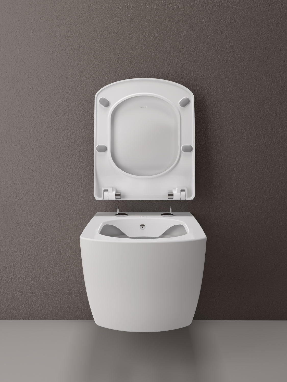 Конзолна тоалетна Elegant Rim-Off - опция биде от KERANOVA, окачена римлес тоалетна с капак и възможно вградено биде