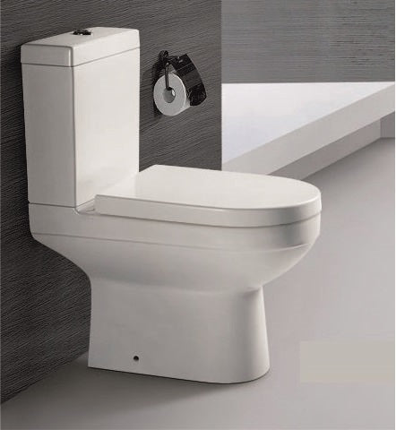 Моноблок Esai Rimless - бял порцеланов моноблок с Rimless технология, седалка със забавено падане, долно водоподаване, KERANOVA онлайн магазин