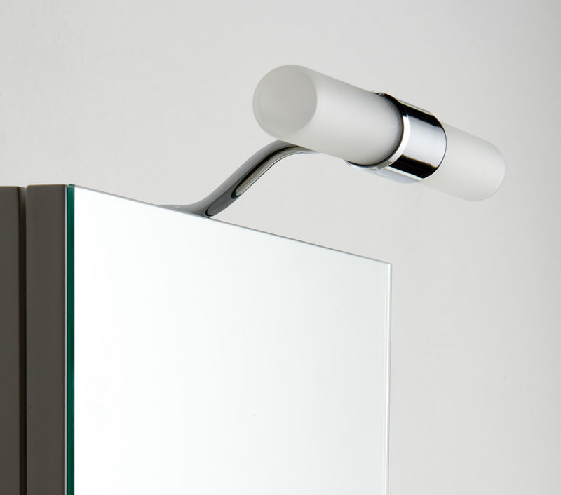 Мебел за баня Luxus PL Wood 85 см. — огледален шкаф с LED аплик Eva IP44, порцеланова мивка и шкаф под мивка, онлайн магазин KERANOVA