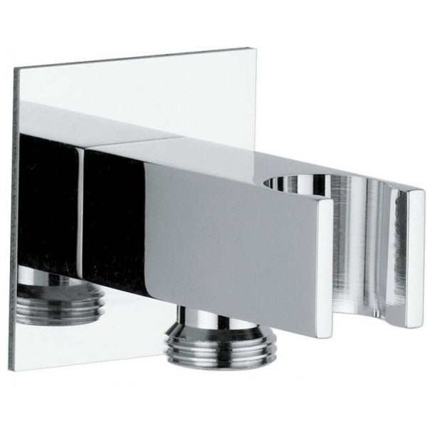 Вграден душ Klip - Genebre Испания: хромиран месингов държач и коляно за ръчен душ от онлайн магазин KERANOVA