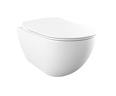 Конзолна тоалетна Rim-Off - опция биде от KERANOVA, окачена порцеланова Rimless тоалетна с вградено биде опция, произход Турция