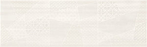 FERANO WHITE PATCHWORK INSERTO SATIN 24x74 декоративен бял керамичен панел за баня - онлайн магазин KERANOVA