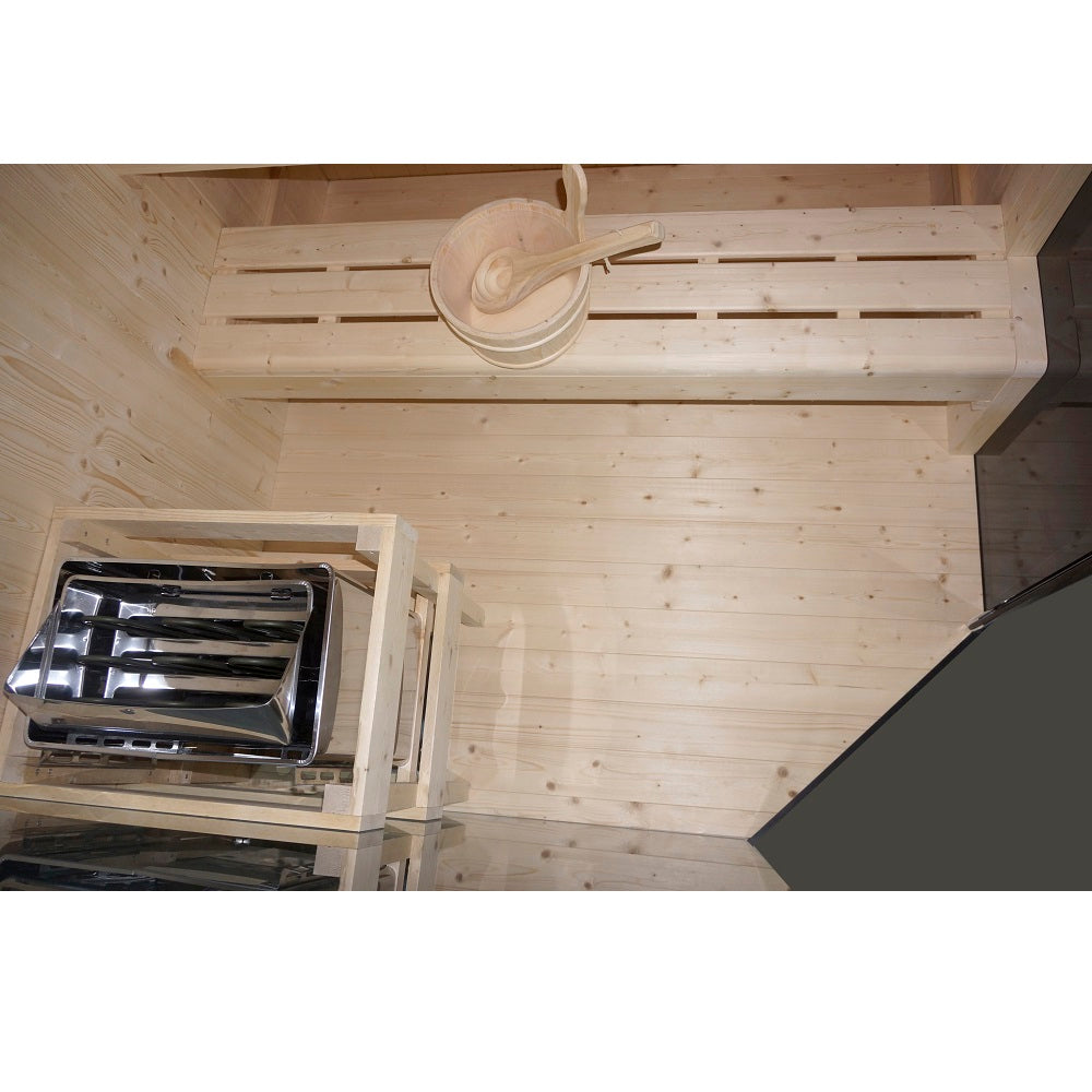 Комбинирана инфрачервена и финландска сауна Glacier XL 150х150х200 см.
