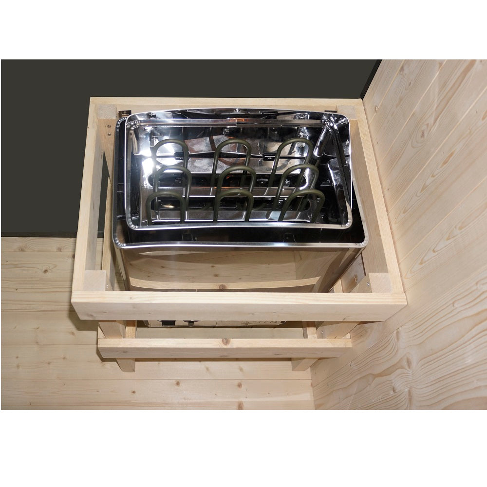 Комбинирана инфрачервена и финландска сауна Glacier XL 150х150х200 см.