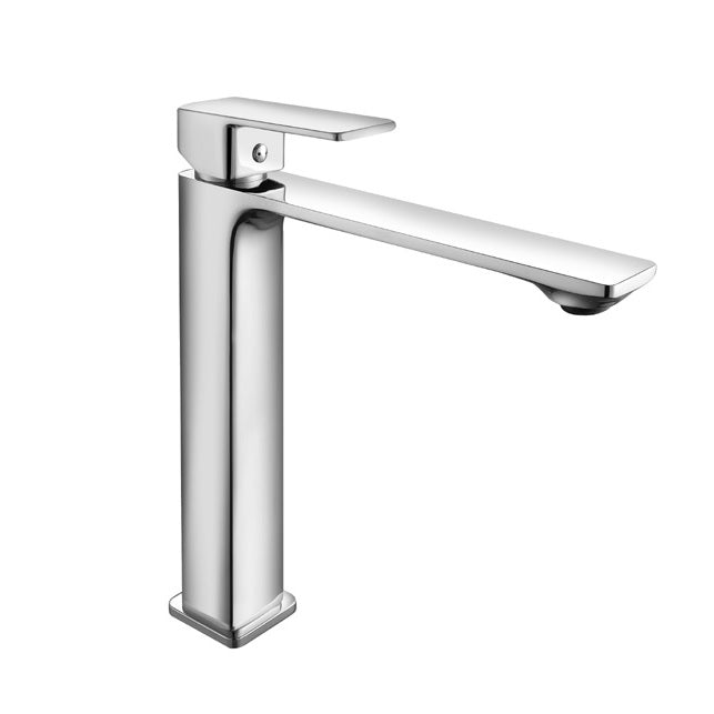 Смесител за купа Delos Chrome висок стоящ хром KERANOVA онлайн магазин за бани, без изпразнител, произход Италия