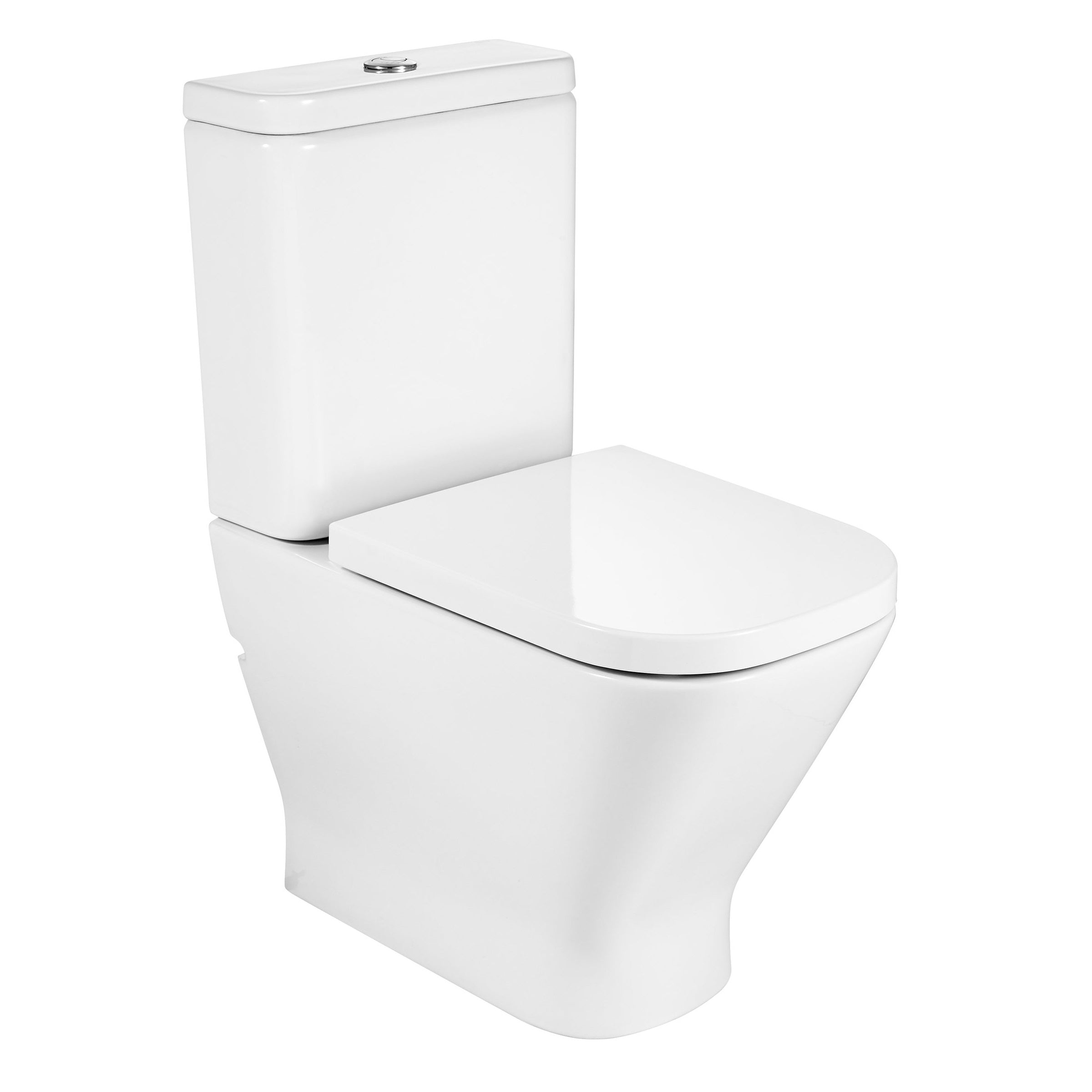 Моноблок The Gap Square Compact Rimless - Roca моноблок с римлес технология, компактен бял дизайн за онлайн магазин KERANOVA