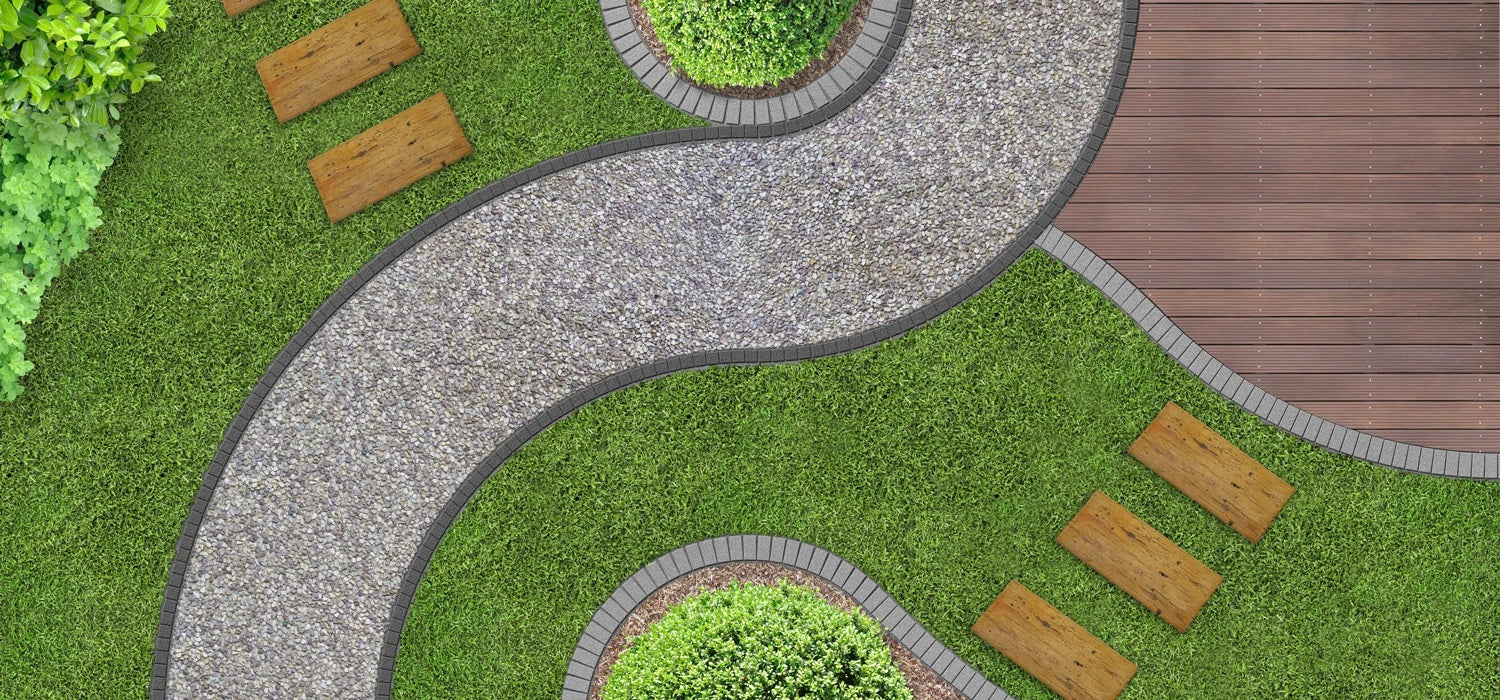 Garden Step от Mathios Stone - декоративни бетонни стъпала с визия на рециклирано дърво за стилна градина, предлагани в онлайн магазин KERANOVA